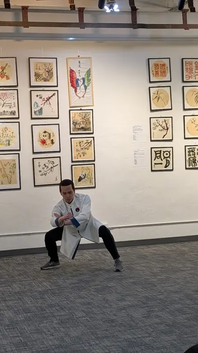 A Chinese martial arts demonstration opens the evening