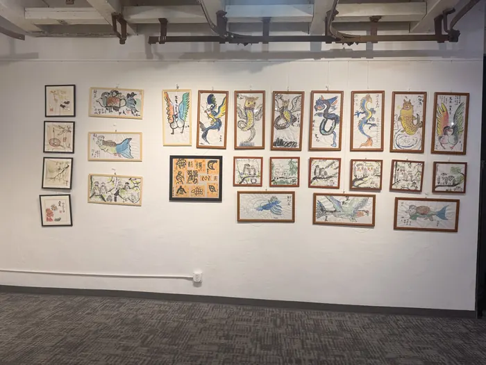 Bird-and-flower paintings on display