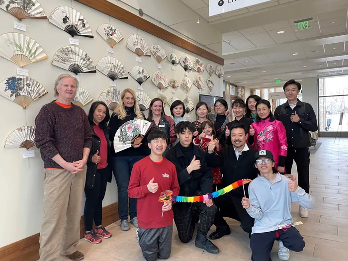 Group photo at the exhibition