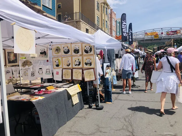 The booth from the street